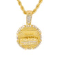 Iced Medium Last Supper Pendant with 4mm Rope Chain 24" - HC-1082