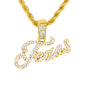 Iced Medium Texas Pendant with 4mm Rope Chain 24" - HC-1216*