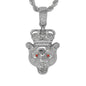 Iced Medium Cheetah Pendant with 4mm Rope Chain 24" - HC-1279*