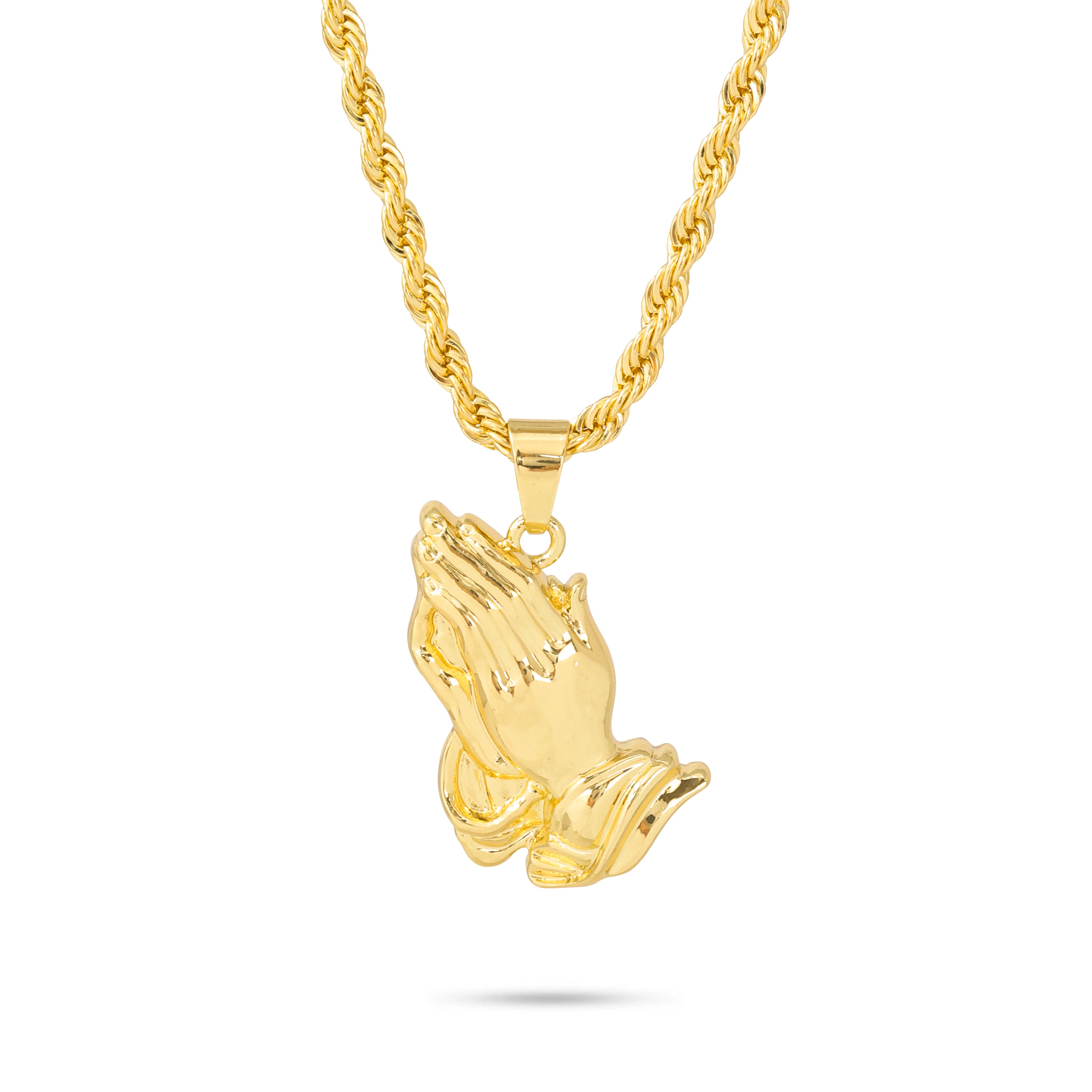 PRAYING HAND NECKLACE GOLD