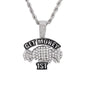 Iced Medium Money Pendant with 4mm Rope Chain 24" - HC-1734*