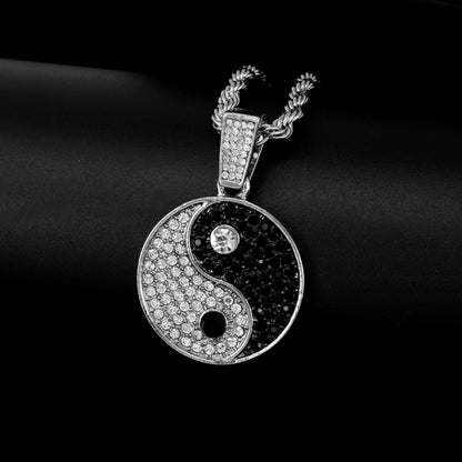 Iced Medium Lizard Pendant with 4mm Rope Chain 24" - HC-1786