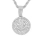 Iced Medium Emoji Pendant with 4mm Rope Chain 24" - HC-1912*