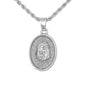 Iced Mini Jesus Pendant with 3mm Rope Chain 24" - HC-234**