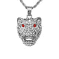 Iced Mini Cheetah Pendant with 3mm Rope Chain 24" - HC-359