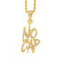 Iced Mini NoCap Pendant with 3mm Rope Chain 24" - HC-399