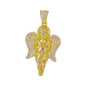Iced Large Angel Pendant with 8mm Rope Chain 24" - HC-5017**