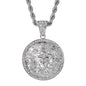 Iced Large Tag Pendant with 8mm Rope Chain 24" - HC-5035**