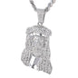 XL Iced Jesus Pendant with 9mm Solid Cuban Chain 30" - HC-6001