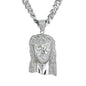 XL Iced Jesus Pendant with 9mm Solid Cuban Chain 30" - HC-6002**