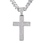 XL Iced Cross Pendant with 9mm Solid Cuban Chain 30" - HC-6007
