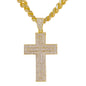 XL Iced Cross Pendant with 9mm Solid Cuban Chain 30" - HC-6011**