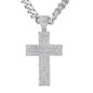 XL Iced Cross Pendant with 9mm Solid Cuban Chain 30" - HC-6011**