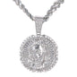 XL Iced Jesus Pendant with 9mm Solid Cuban Chain 30" - HC-6015**