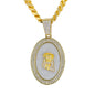 XL Iced Jesus Pendant with 9mm Solid Cuban Chain 30" - HC-6018**