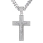 XL Iced Cross Pendant with 9mm Solid Cuban Chain 30" - HC-6021**