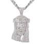 XL Iced Jesus Pendant with 9mm Solid Cuban Chain 30" - HC-6030