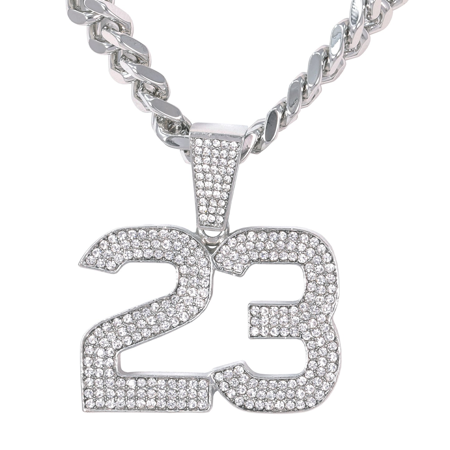 XL Iced Basketball Pendant with 9mm Solid Cuban Chain 30" - HC-6033