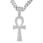 XL Iced Cross Pendant with 9mm Solid Cuban Chain 30" - HC-6042