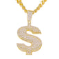 XL Iced Money Pendant with 9mm Solid Cuban Chain 30" - HC-6048