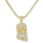 Iced Jesus Pendant with 3.5mm Tennis Chain 24" - HC-701