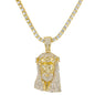 Iced Jesus Pendant with 3.5mm Tennis Chain 24" - HC-702
