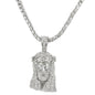 Iced Jesus Pendant with 3.5mm Tennis Chain 24" - HC-702