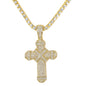 Iced Cross Pendant with 3.5mm Tennis Chain 24" - HC-707