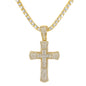 Iced Cross Pendant with 3.5mm Tennis Chain 24" - HC-708