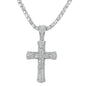 Iced Cross Pendant with 3.5mm Tennis Chain 24" - HC-708