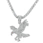 Iced Eagle Pendant with 3.5mm Tennis Chain 24" - HC-714**