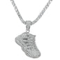 Iced Sneaker Pendant with 3.5mm Tennis Chain 24" - HC-715**
