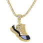 Iced Sneaker Pendant with 3.5mm Tennis Chain 24" - HC-717**