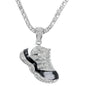 Iced Sneaker Pendant with 3.5mm Tennis Chain 24" - HC-717**