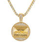 Iced Last Pendant with 3.5mm Tennis Chain 24" - HC-721
