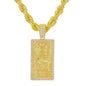 Iced Large Money Pendant with 8mm Rope Chain 24" - HC-8006