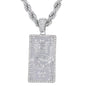 Iced Large Money Pendant with 8mm Rope Chain 24" - HC-8006