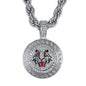 Iced Large Tiger Pendant with 8mm Rope Chain 24" - HC-8075