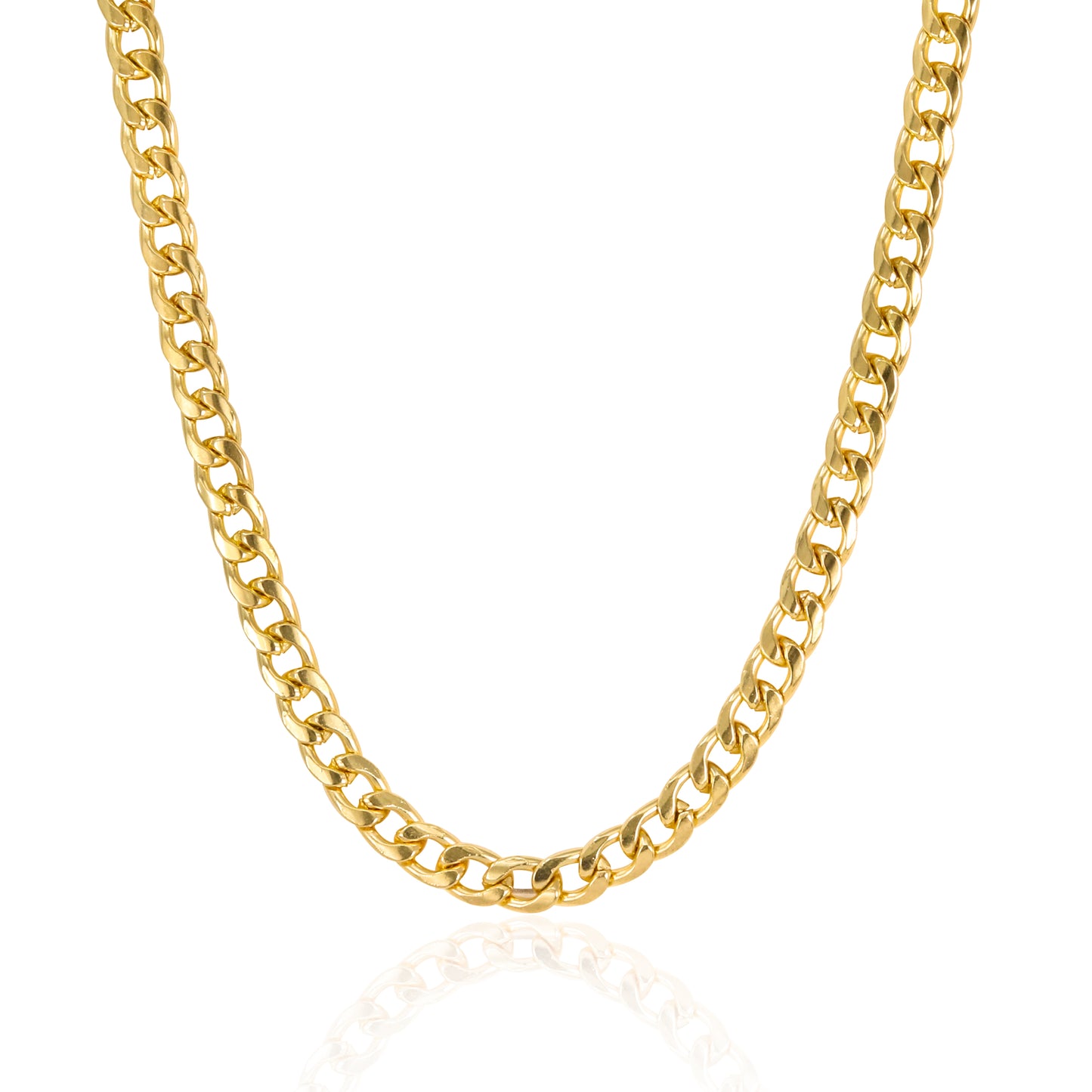 6mm Solid Cuban Chain - HCCH-301**