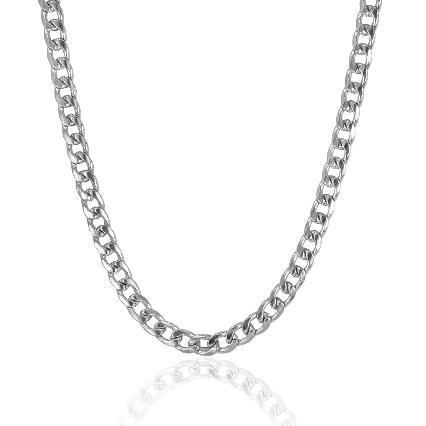 6mm Solid Cuban Chain - HCCH-301**
