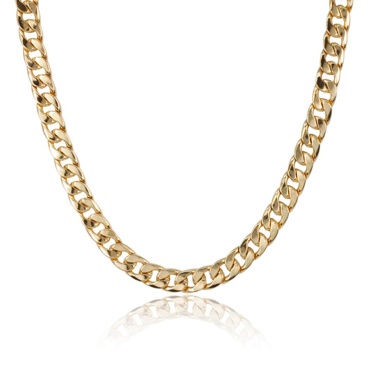 9mm Flat Cuban Chain - HCCH-302**