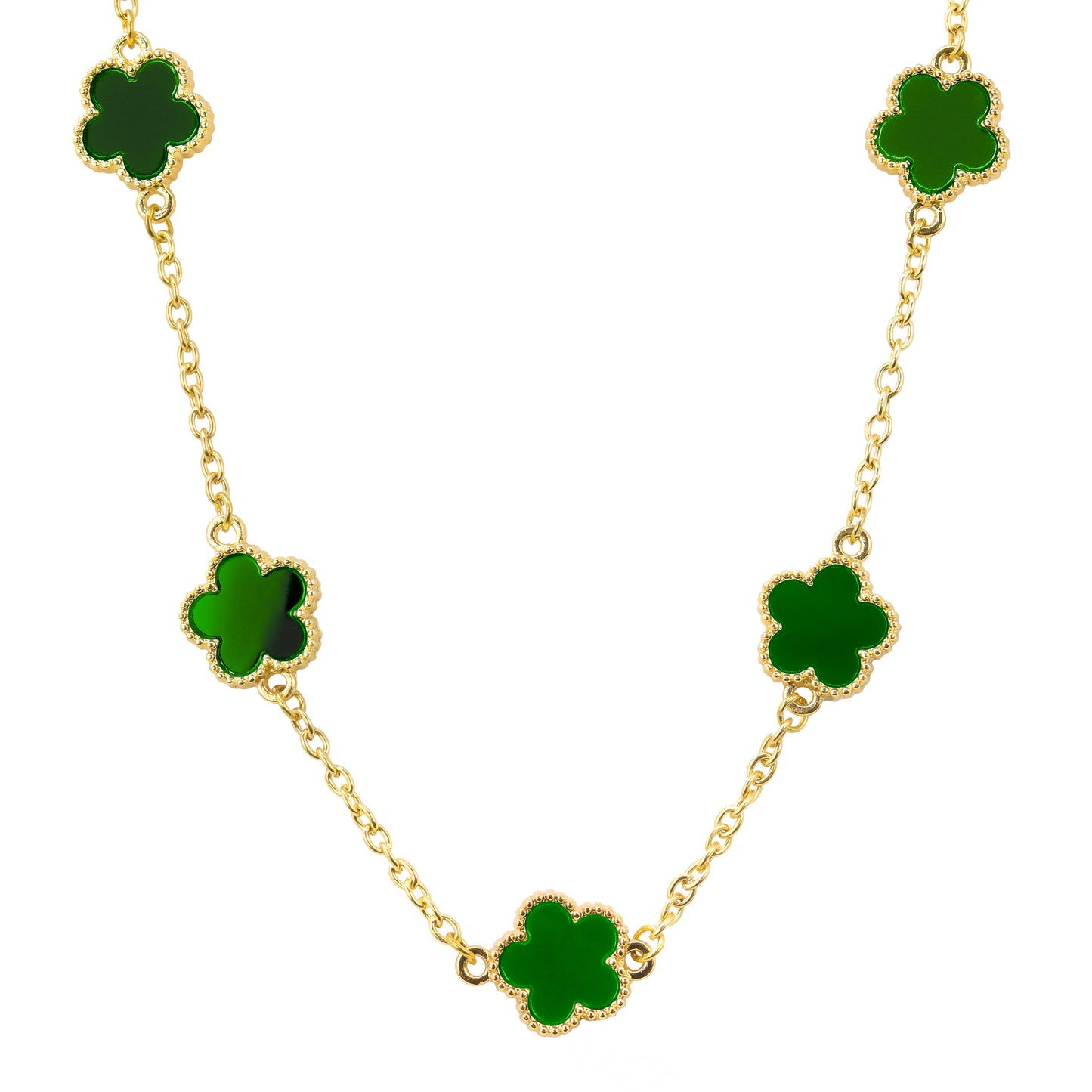 15mm Clover Chain Men Link Necklace - HCHS-101
