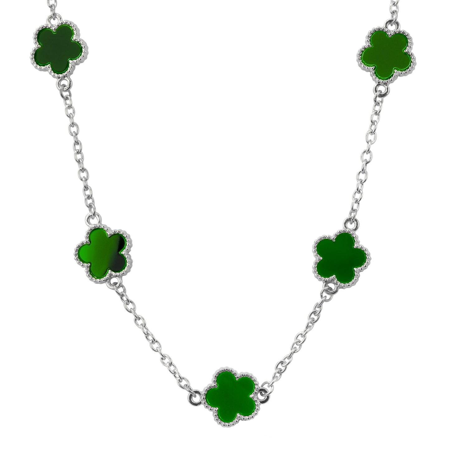 15mm Clover Chain Men Link Necklace - HCHS-101