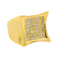 Mens One Size Iced Out Square Ring - HR-04