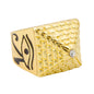 Mens One Size Iced Out Pyramid Ring - HR-15