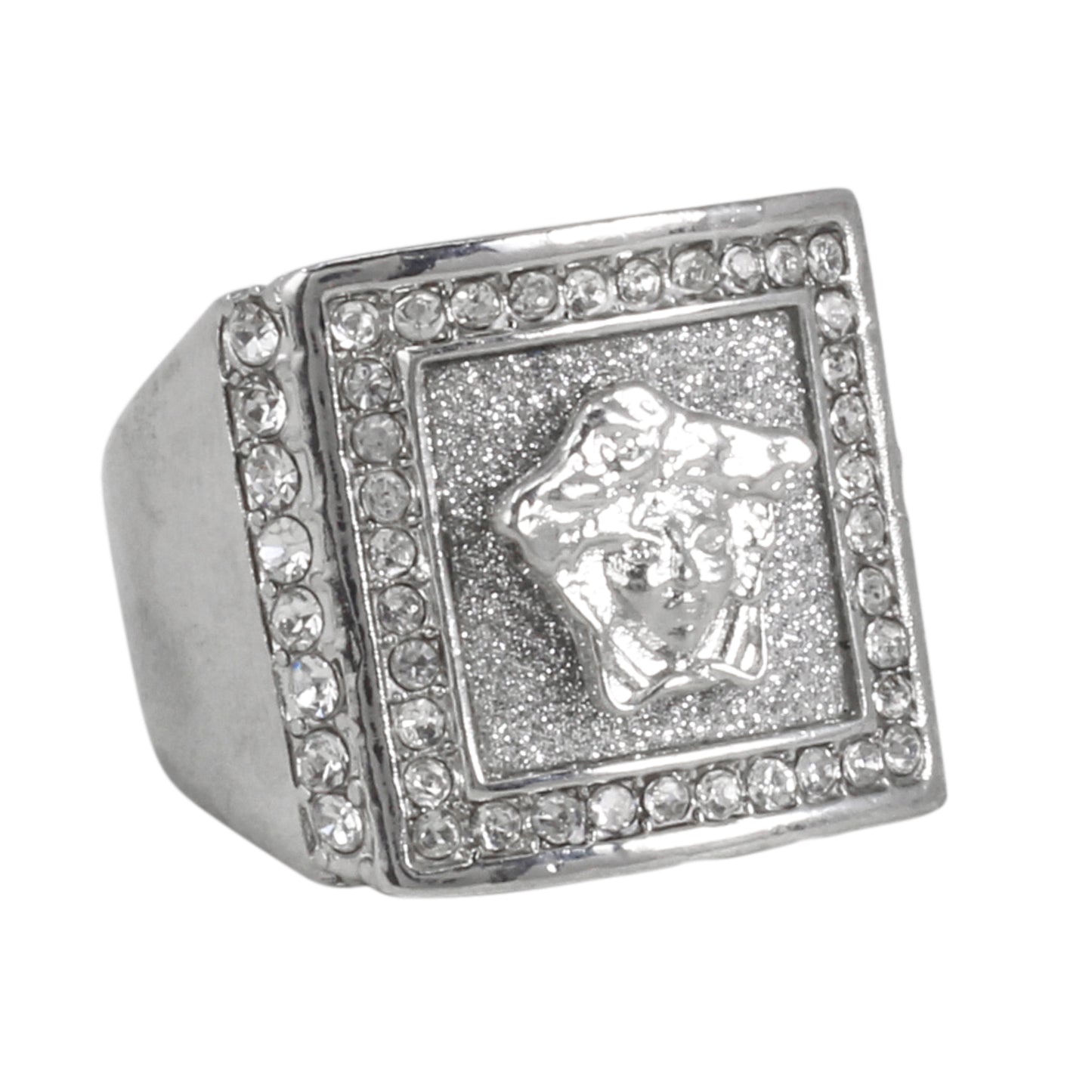 Mens One Size Iced Out Alloy Ring - HR-23