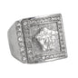 Mens One Size Iced Out Alloy Ring - HR-23