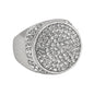Mens One Size Iced Out Round Ring - HR-30