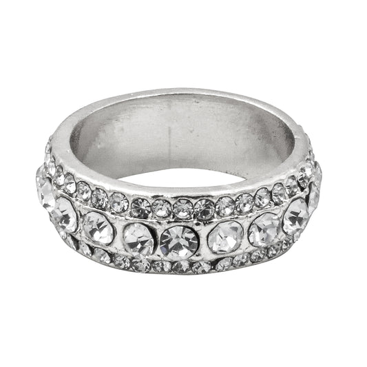 Mens One Size Iced Out Diamond Ring - HR-38