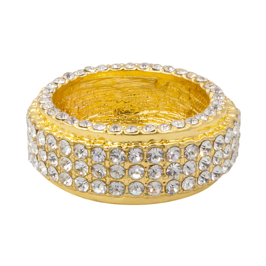 Mens One Size Iced Out Classic Diamond Ring - HR-47